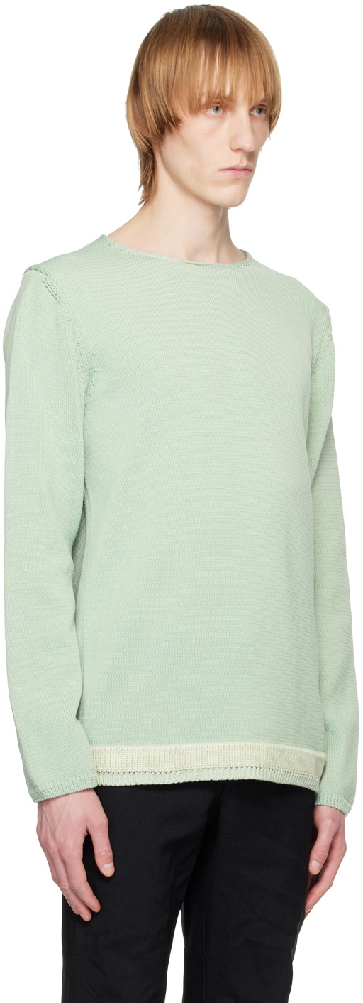 Comme des Garçons Homme Deux Green Crewneck Sweater Comme des Garcons ...