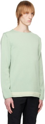 Comme des Garçons Homme Deux Green Crewneck Sweater