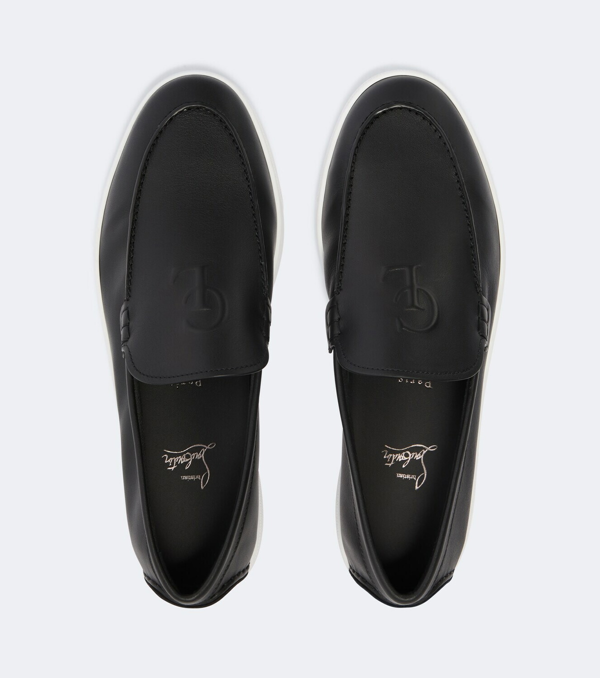 Christian Louboutin Neoclboat leather slip-on shoes