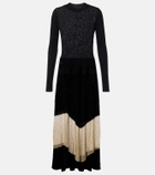 Ulla Johnson Roanne knitted lamé maxi dress