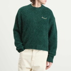 Bound Men's Dexter Cropped Alpaca Jumper in Forest Green