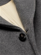 Séfr - Amo Brushed Wool and Cashmere-Blend Coat - Gray