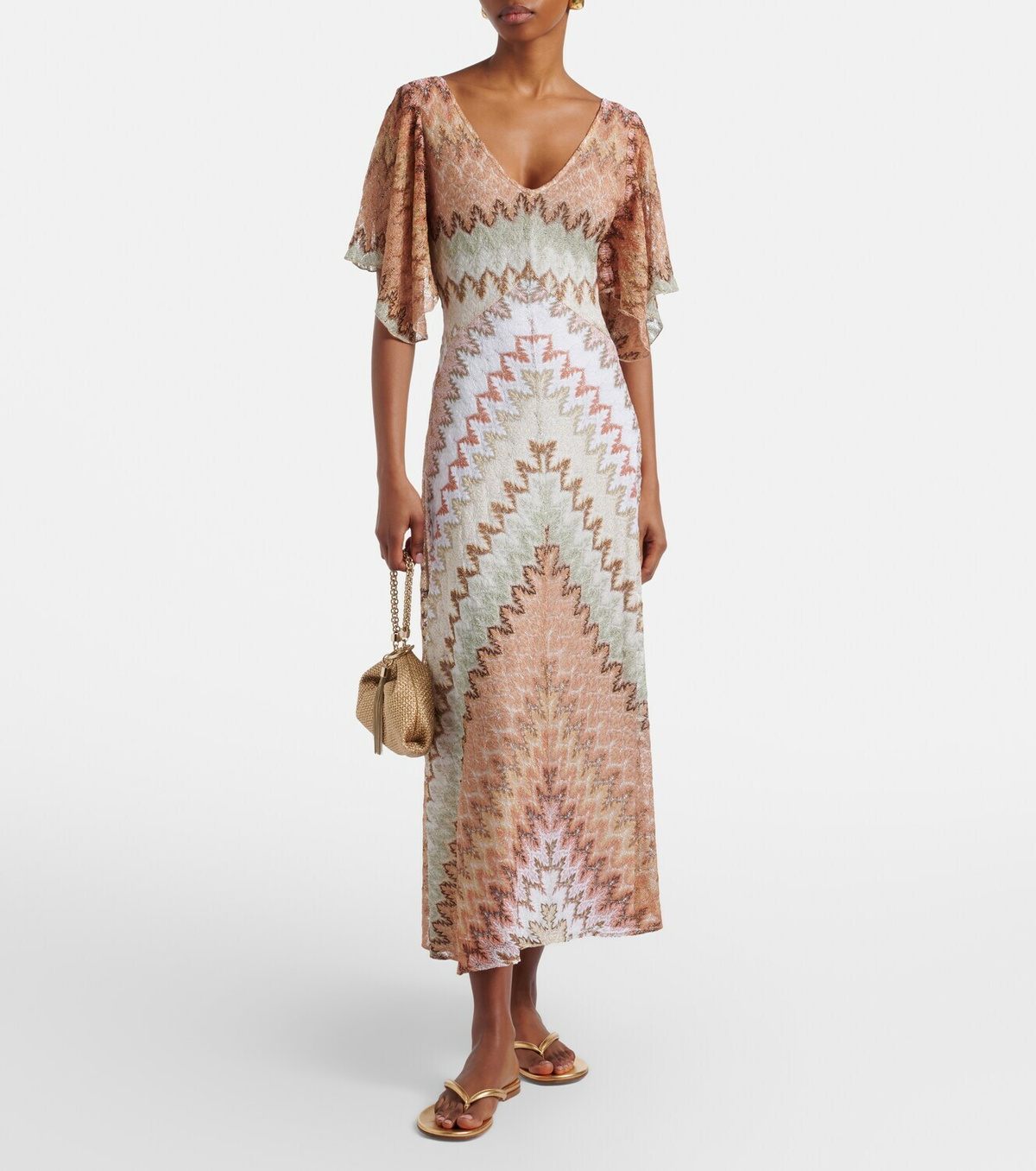 Missoni Lamé midi dress