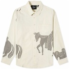 By Parra Men's Repeated Horse Shirt in Off White