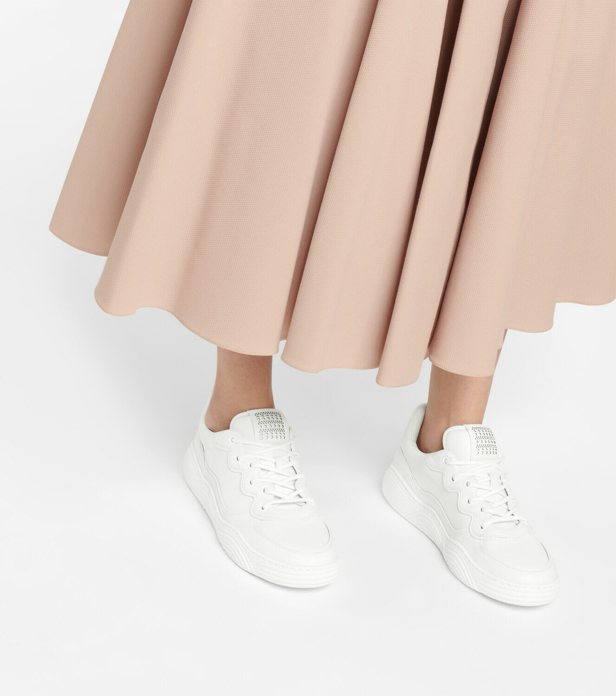 Alaïa Laser-cut leather sneakers
