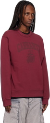 Carhartt Work In Progress Red Faded Pond Corps Sweatshirt