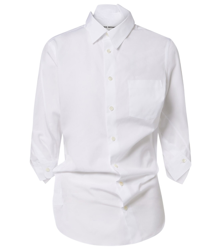Photo: Junya Watanabe Draped cotton poplin shirt