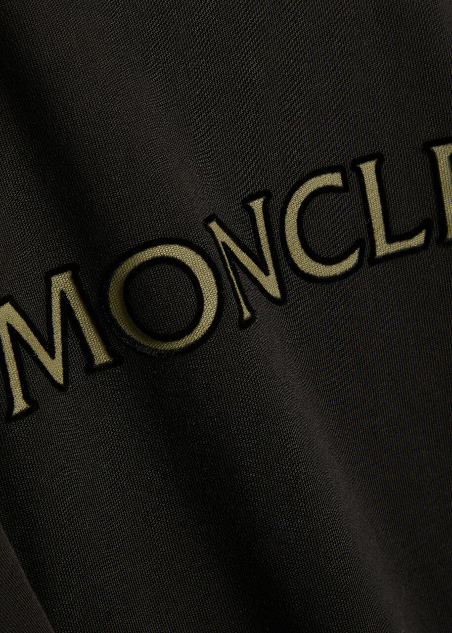 Moncler Logo Cotton T-shirt Black