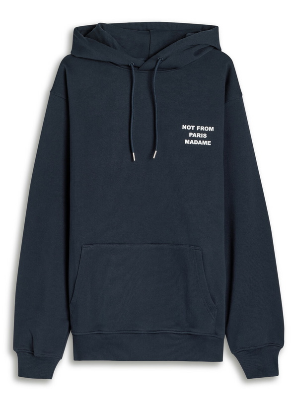 Photo: DRÔLE DE Monsieur Nfpm Hooded Cotton Sweatshirt Navy