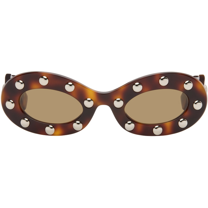 Photo: Valentino Brown Oval Sunglasses