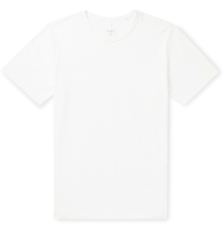 Photo: rag & bone - Slub Cotton-Jersey T-Shirt - White
