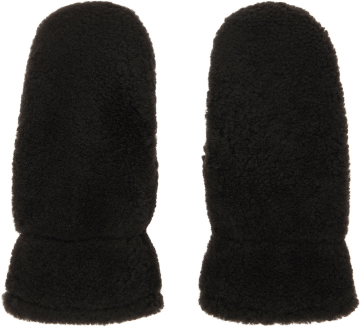 Photo: Yves Salomon Brown Shearling Mittens