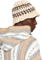 AMIRI Beige Crochet Structured Hat