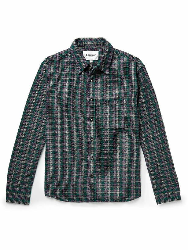 Photo: Corridor - Snow Check Clubhouse Cotton Shirt - Green