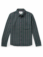 Corridor - Snow Check Clubhouse Cotton Shirt - Green