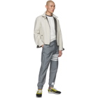 Thom Browne Grey Swim Tech 4-Bar Lounge Pants