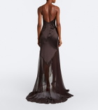 Alex Perry Halterneck silk gown