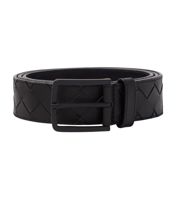 Photo: Bottega Veneta Intrecciato leather belt