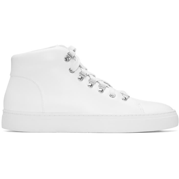 Photo: Tiger of Sweden White Yngve High-Top Sneakers