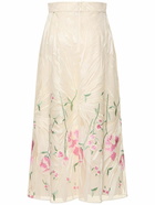 ELIE SAAB - Tulle Embroidered Midi Skirt