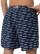 MC2 Saint Barth Man Lightweight Fabric Swim-shorts Lighting With Magnum Marine Print | Magnum Marine Special Edition