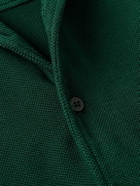 Les Tien - Camp-Collar Garment-Dyed Cotton-Piqué Shirt - Green