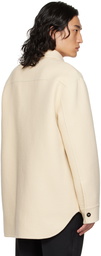 Jil Sander Beige Spread Collar Jacket