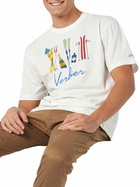 MC2 Saint Barth Man Heavy Cotton T-shirt With Verbier Front Embroidery