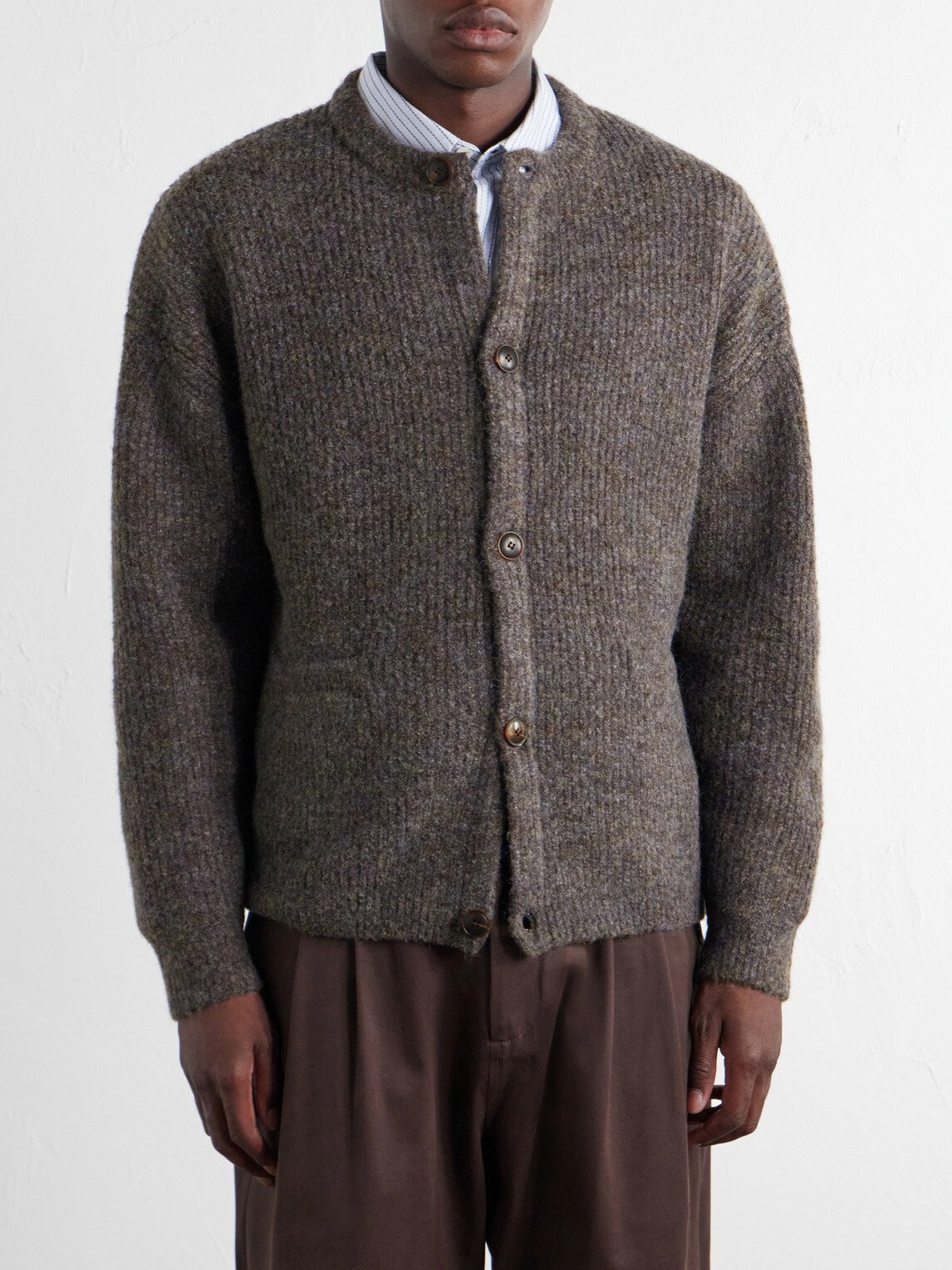 FrizmWORKS - Knitted Cardigan - Brown