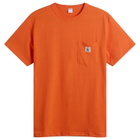 Randy's Garments Men's Randy’s Garments INC. Logo Pocket T-Shirt in Orange