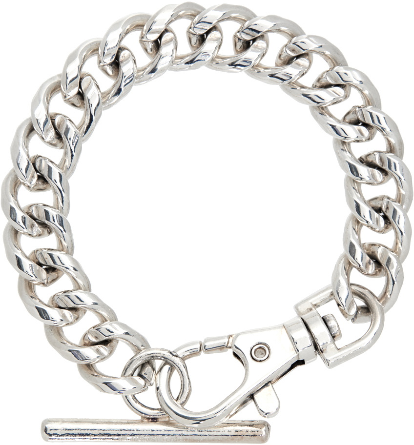 Martine Ali Silver Sandy Curb Bracelet Martine Ali