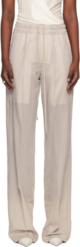 Photo: Rick Owens Off-White Temple Dietrich Drawstring Lounge Pants
