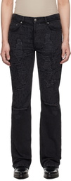 Ksubi Black Bronko Asher Trashed Jeans