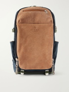 Master-Piece - Grave Suede-Trimmed Canvas Backpack