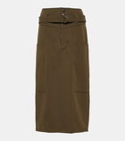 Tod's Wool midi skirt