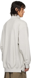 Hed Mayner Gray Twisted Seam Sweatshirt
