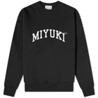 MKI Men's College Logo Crew Sweat in Black