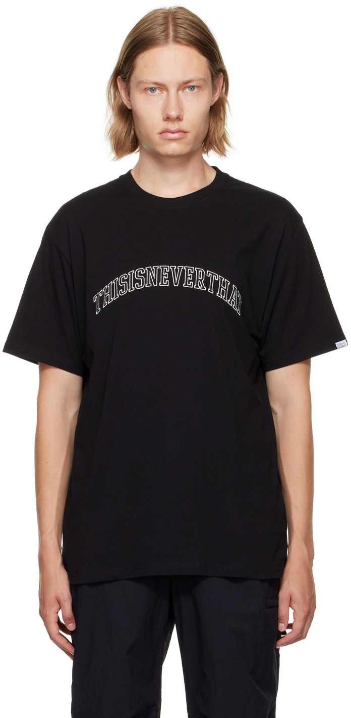 thisisneverthat Black Cotton T-Shirt thisisneverthat