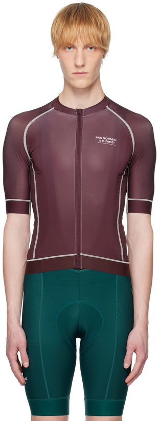 Photo: Pas Normal Studios Burgundy Mechanism Jersey T-shirt