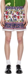 HARAGO Multicolor Printed Floral Shorts