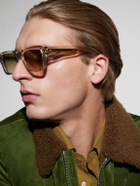 Cutler and Gross - 1432 Square-Frame Acetate Sunglasses - Neutrals