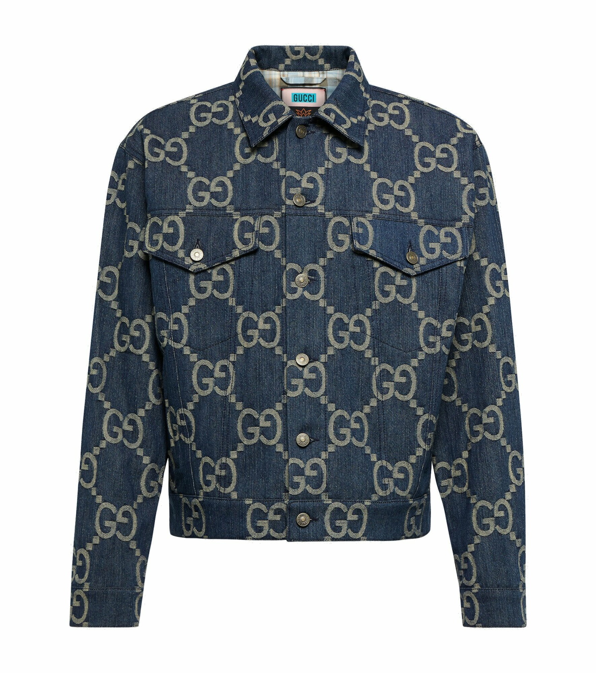 GUCCI Jumbo GG デニムロンパース Gucci Jumbo GG Denim Playsuit | Blue | FARFETCH