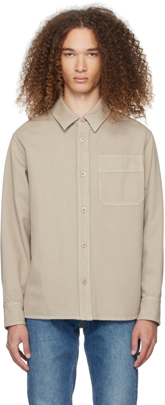 Photo: A.P.C. Taupe Basile Shirt