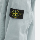 Stone Island Men's Supima Cotton Twill Stretch Hooded Jacket in Sky Blue