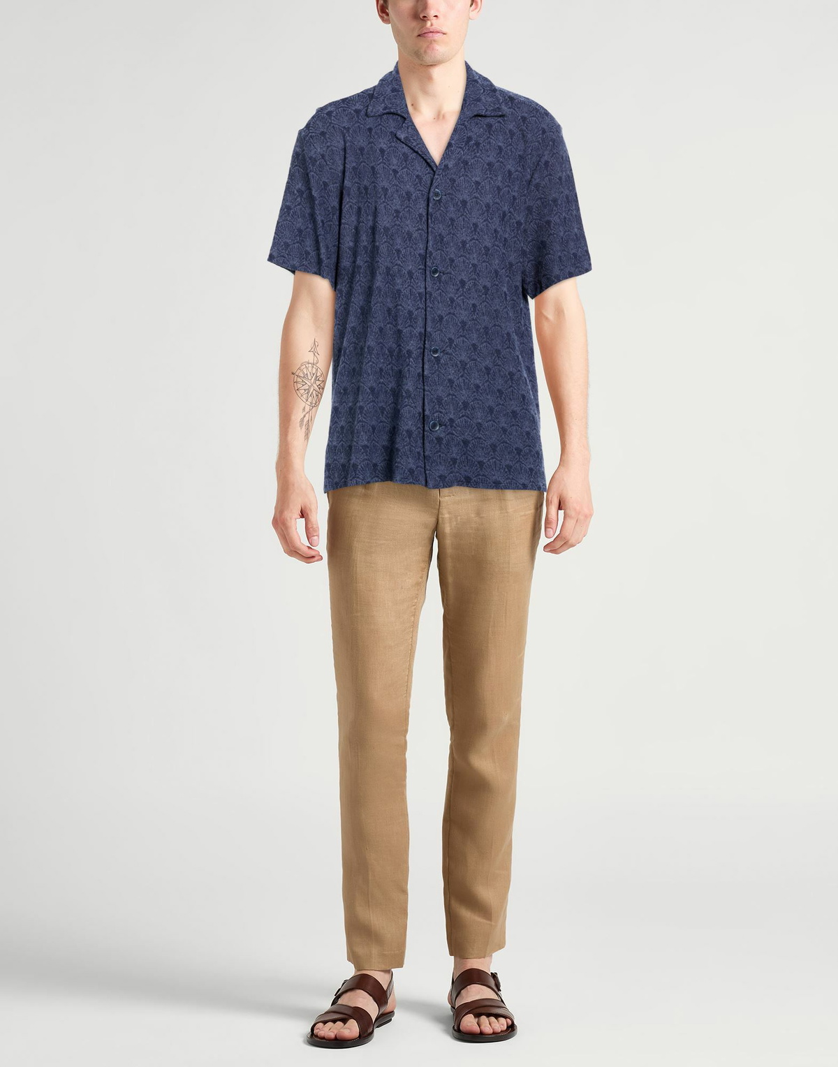 Crossley Mens Shirt in Navy