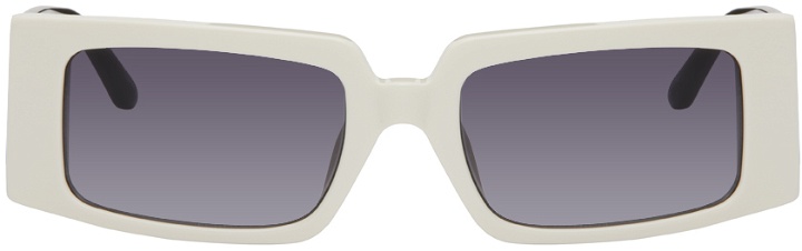 Photo: LINDA FARROW White & Black Magda Butrym Edition Sunglasses