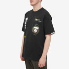 Men's AAPE Worker T-Shirt in Black