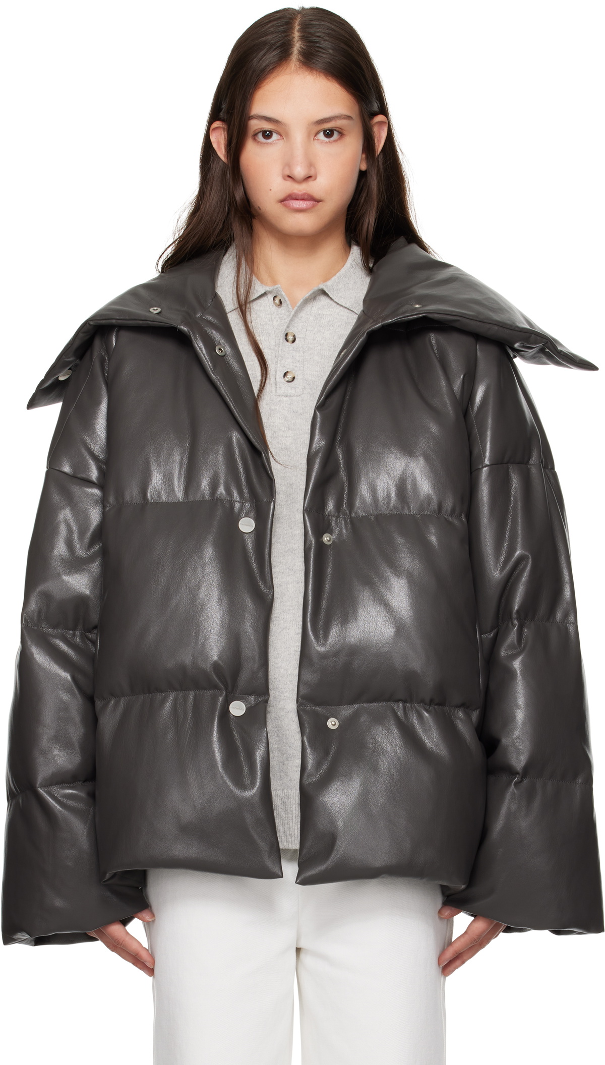 Nanushka Black Silva Leather Jacket Nanushka