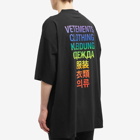 Vetements Men's Translation T-Shirt in Black/Rainbow