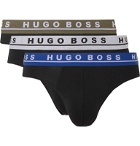 Hugo Boss - Three-Pack Stretch-Cotton Briefs - Black